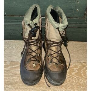 Sorel Conquest Boots Men 8 Brown Waterproof Leather Suede Gaiter NM1049-28 Snow